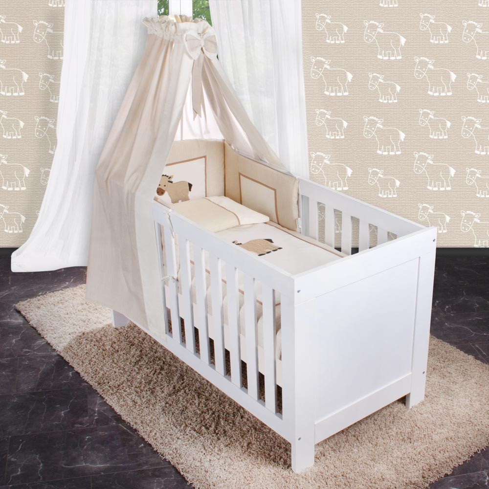 Ihr indivuduelles Babybett mit verschieden Textilien und Motiven Baby ...