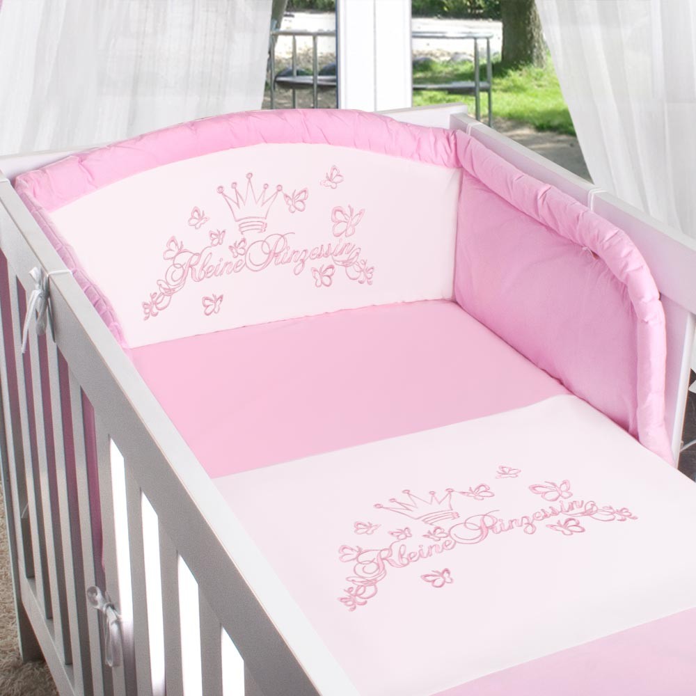 Kleine Prinzessin 2 tlg. Bettwäscheset Baby Schlafen Babybettwäsche